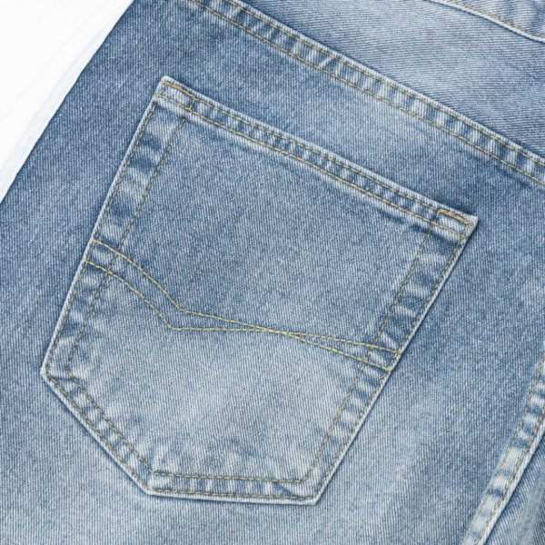 Balenciaga X Adidas Wide-Leg Jeans With Three Stripes On The Side Webbing Blue - Image 8