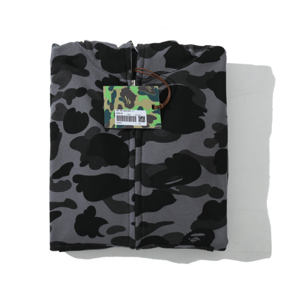 BAPE Color Camo Shark Zip Hoodie Black 4580793319054 - Image 4