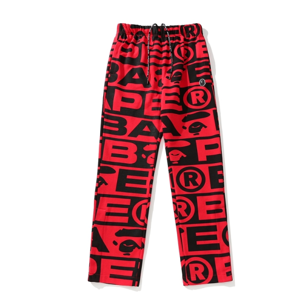 BAPE FW23 full-print letter series shark loose version trousers and sweatpants - Image 5