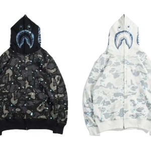 BAPE luminous starry sky hoodie black