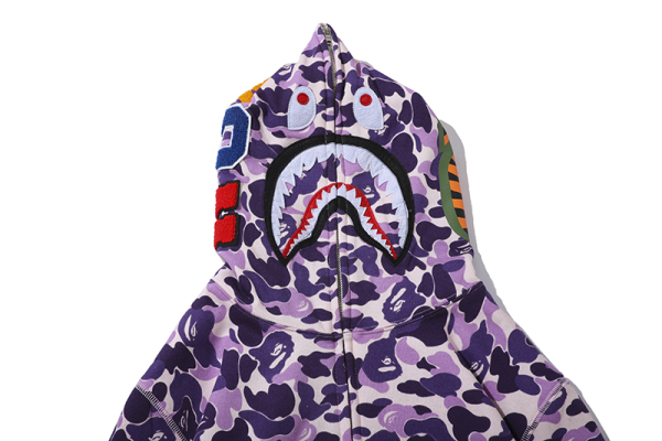 BAPE Purple Camouflage Hooded Hoodie - Image 3