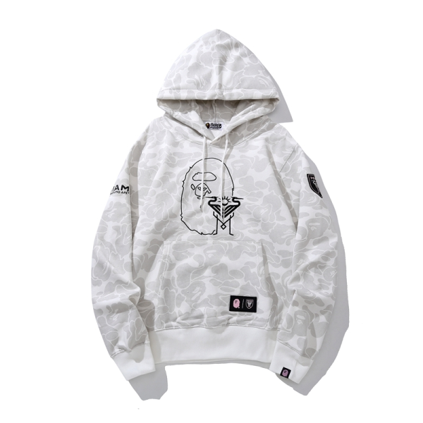 BAPE x Inter Miami CF Camo Pullover Hoodie Pink - Image 5