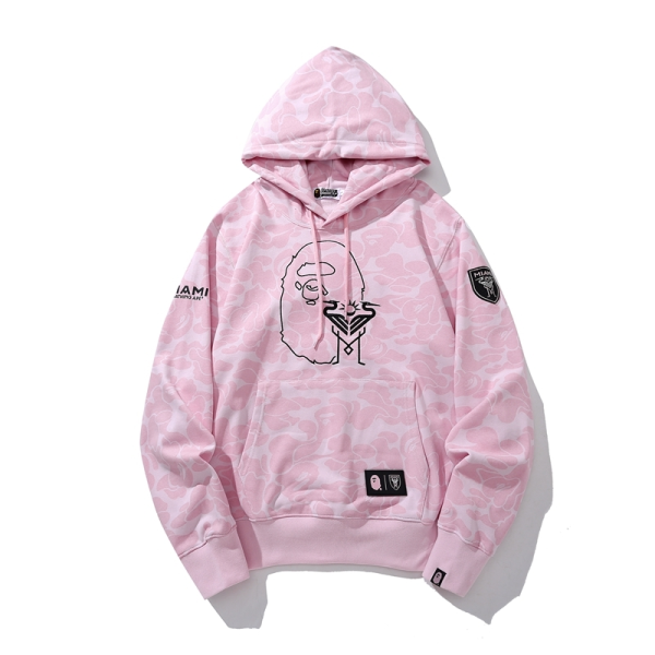 BAPE x Inter Miami CF Camo Pullover Hoodie Pink - Image 7