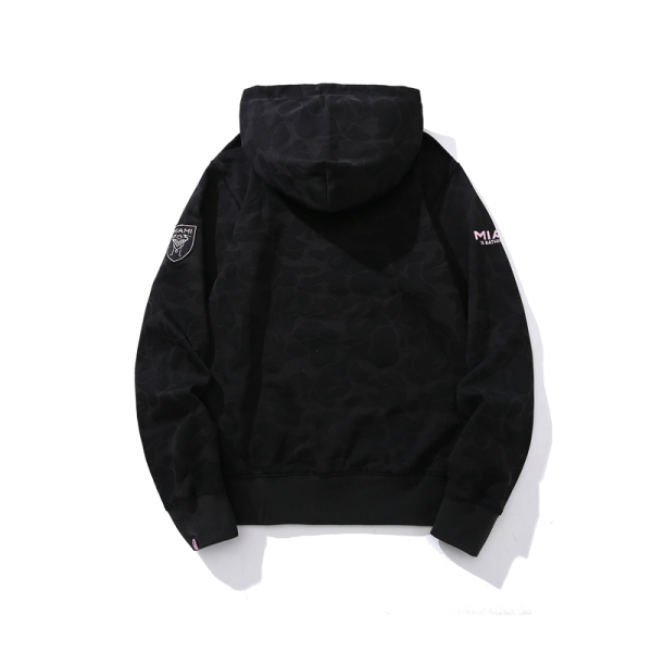 BAPE x Inter Miami CF Camo Pullover Hoodie Pink - Image 4