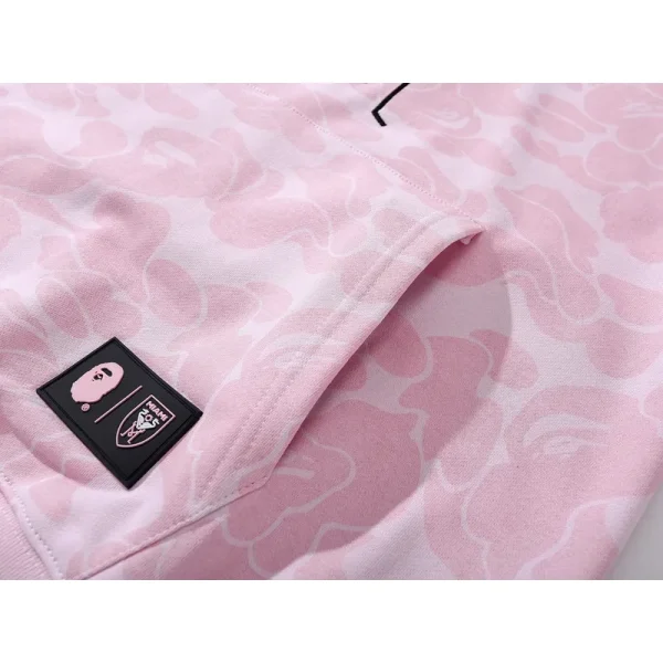 BAPE x Inter Miami CF Camo Pullover Hoodie Pink - Image 14