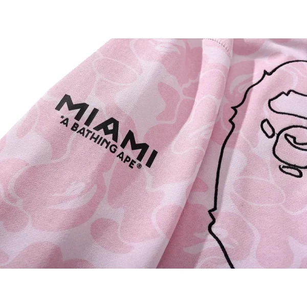 BAPE x Inter Miami CF Camo Pullover Hoodie Pink - Image 15