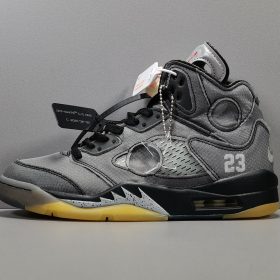 OW x AJ5 Muslin-Fire Red