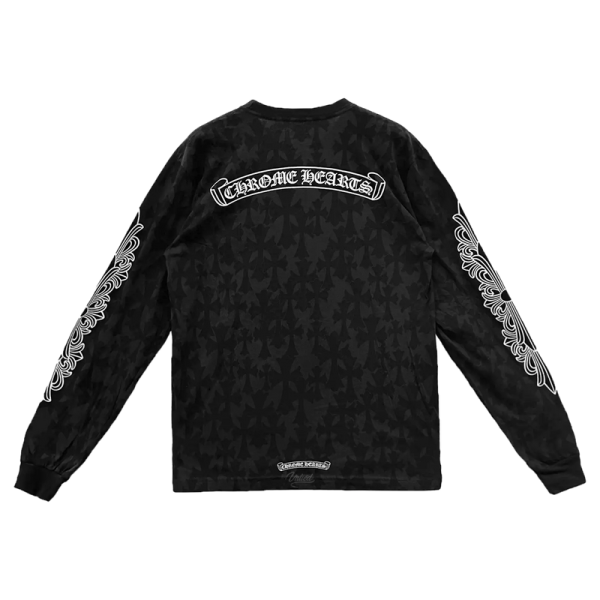 Chrome Hearts Cemetery Motif L/S Tee "Black" - Image 2