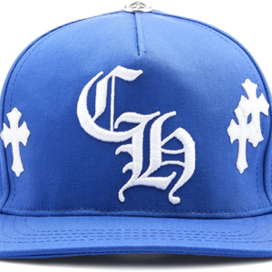 Chrome Hearts Cross Patch Baseball Hat Blue