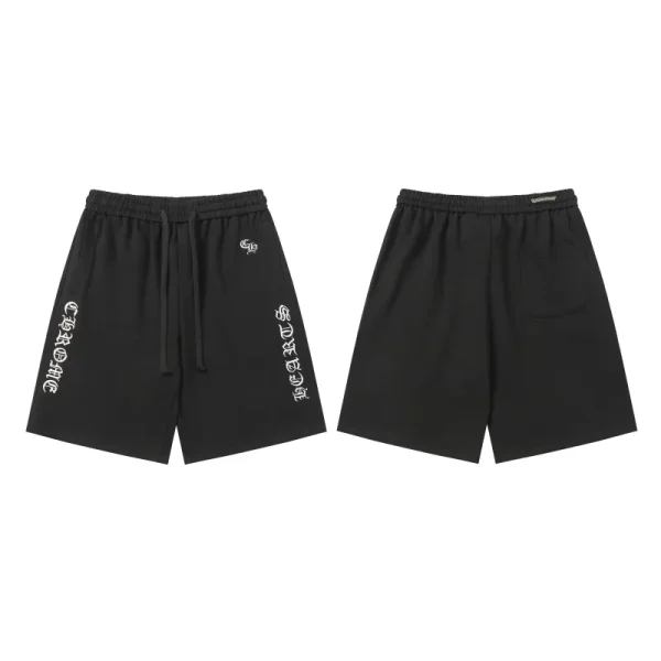 Chrome Hearts Embroidered SweatShorts #2287 Black - Image 3