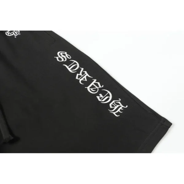 Chrome Hearts Embroidered SweatShorts #2287 Black - Image 7