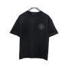 Chrome Hearts Hot diamond logo glitter short sleeve black