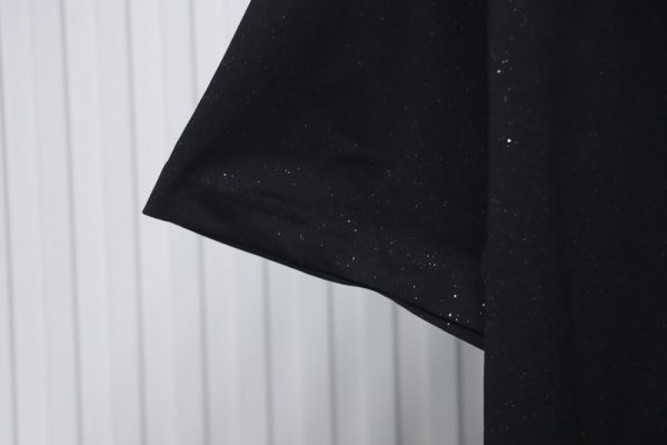 Chrome Hearts Hot diamond logo glitter short sleeve black - Image 6
