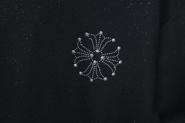 Chrome Hearts Hot diamond logo glitter short sleeve black - Image 7