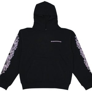 Chrome Hearts Matty Boy Shoulder Logo Hoodie Black/Pink