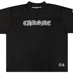 Chrome Hearts Mesh Stadium Football Jersey 'Black'