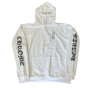 Chrome Hearts Plus Cross Horseshoe Hoodie White
