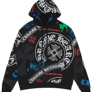 Chrome Hearts Stencil Hoodie Black