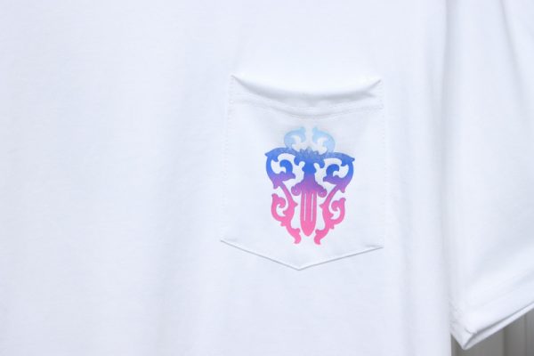 Chrome Hearts White Colorful Sanskrit Sword T-shirt - Image 7