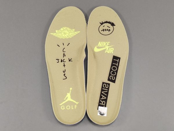 Travis Scott X Jordan Air Jordan 1 Low Glof Low Top Trendy Retro Basketball Shoes - Image 4
