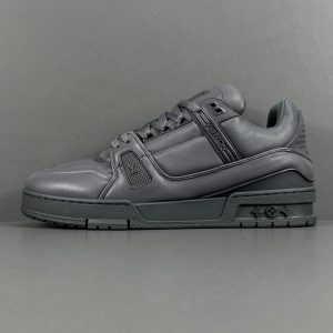 Trainer round toe lace-up low-top fashion casual sneakers