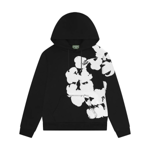Denim Tears Big Cotton Wreath Sweatshirt Black