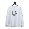 Dior Letter Logo Embroidery Sweatshirt White