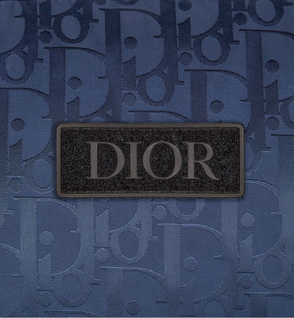 Dior Oblique Down Jacket Navy Blue Technical Jacquard - Image 3