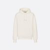 Dior Oblique Relaxed-Fit Hooded Sweatshirt Off-White Cotton Fleece