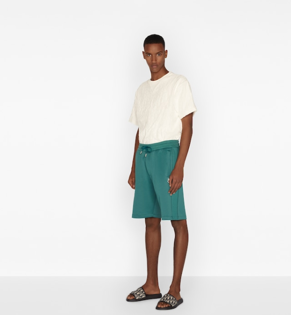 Dior Oblique Relaxed-Fit T-Shirt Off-White Terry Cotton Jacquard - Image 4