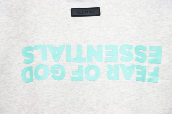 Fear of God FOG 24FW Small Inverted Letters Crewneck Grey Sweatshirt - Image 6