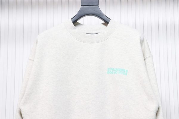 Fear of God FOG 24FW Small Inverted Letters Crewneck Grey Sweatshirt - Image 8