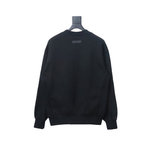 Fear of God FOG essential double line three-row silicone letter round neck sweatshirt - Image 2