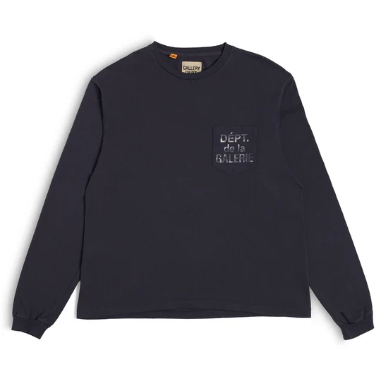 Gallery Dept. Dept. De La Galerie Long Sleeve Pocket T-shirt Black