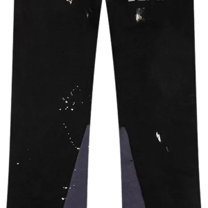 Gallery Dept. Logo Flare Sweatpants 'Washed Black'