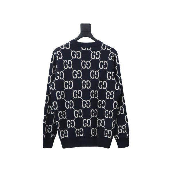 Gucci Classic Double G Jacquard Sweater - Image 11