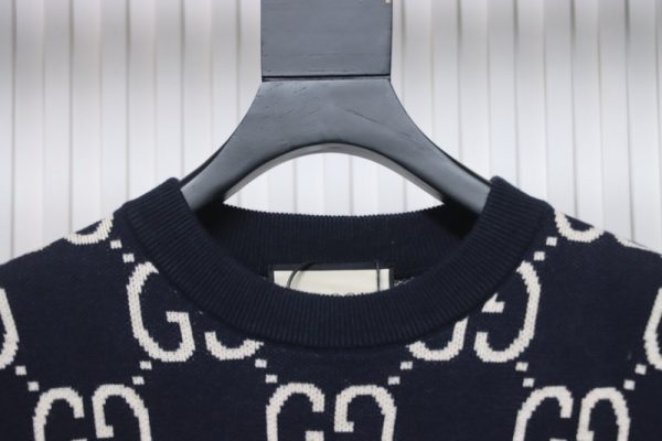 Gucci Classic Double G Jacquard Sweater - Image 8