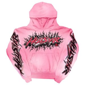 Hellstar Brainwashed Without Brain HoodiePink FW23