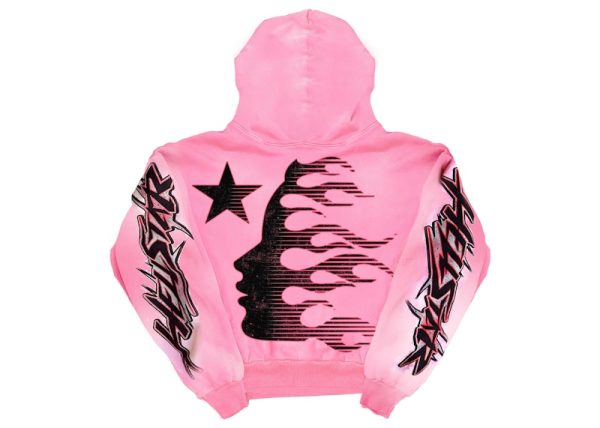 Hellstar Brainwashed Without Brain HoodiePink FW23 - Image 2