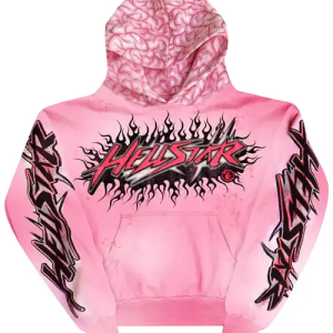 Hellstar Brainwashed With Brain Hoodie Pink