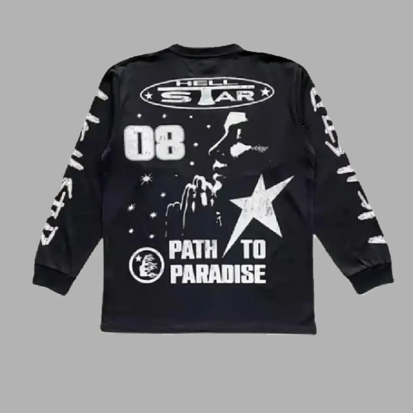 Hellstar Studios 08 Graphic Long Sleeve T-Shirt - Image 2