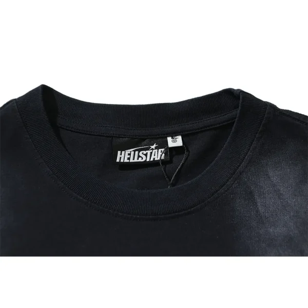 Hellstar T-Shirt Washed Black (NFC) EG692 - Image 5