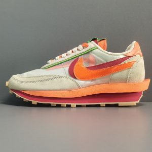 sacai x Clot x LDWaffle ‘Net Orange Blaze’