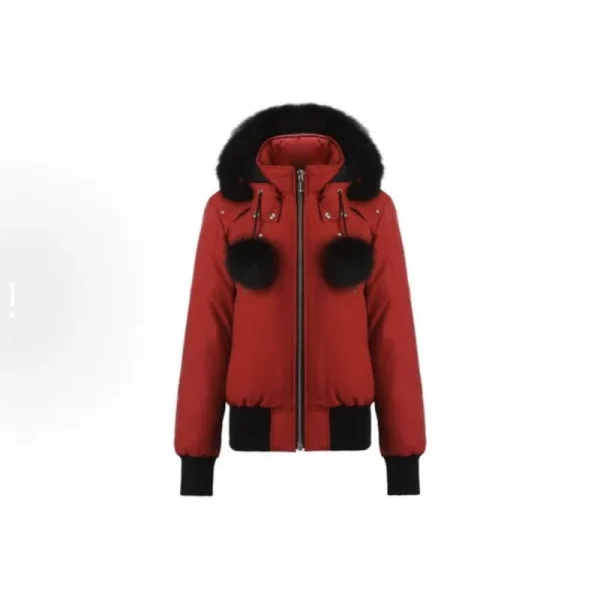 Moose Knuckles Red Jacket Black Wool（NFC)