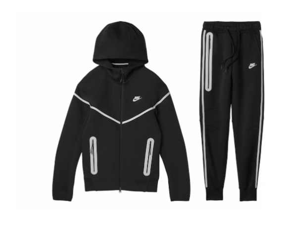Nike Sportswear Tech Fleece Windrunner Black/ Silver Set Reflective