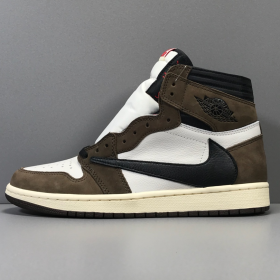 Travis Scott x Jordan 1 Backwards Swoosh Mocha
