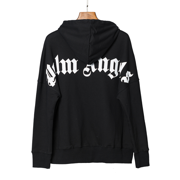 PALM ANGELS Logo-print Hoodie Black - Image 2