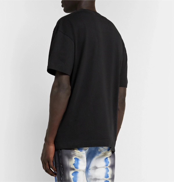 Palm Angels Paris Sprayed Logo T-Shirt 'Black/Black' - Image 5