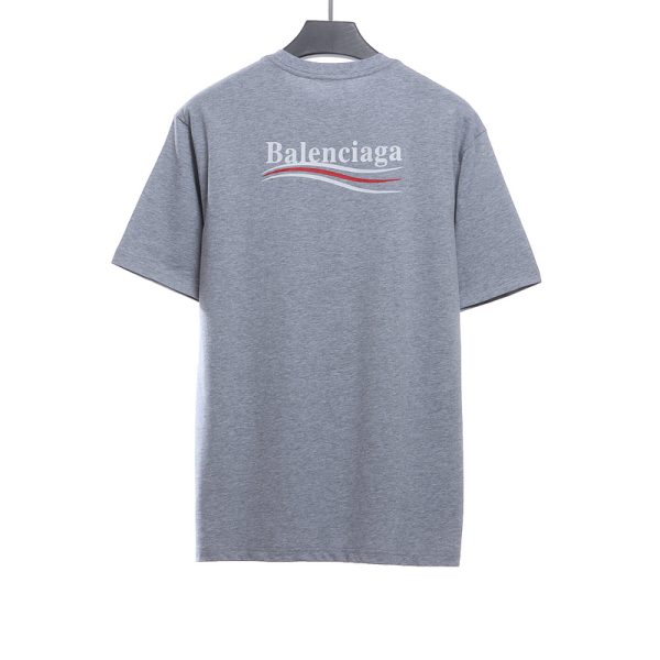 Balenciaga Coke Print Short Sleeve Grey - Image 8