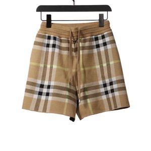 PK God Batch Baoli Classic Plaid Knit Shorts Green Stripe